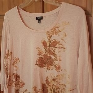 Light pink Talbots 3/4 sleeve top women's petite size 3X